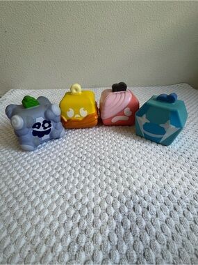 Lot of 4 Colorful Squishies, Blox Fruits